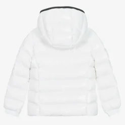 Moncler Enfant Girls White Bady Down Padded Puffer Jacket