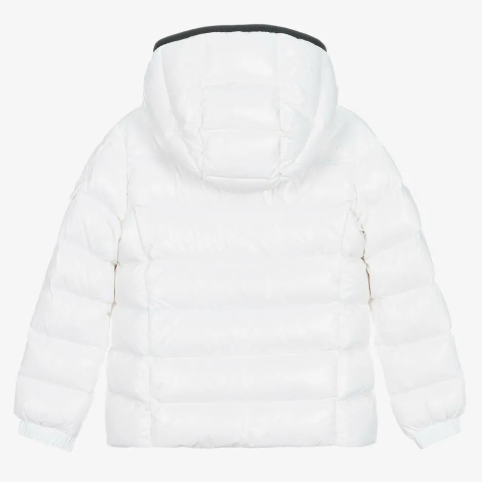 Moncler Enfant Girls White Bady Down Padded Puffer Jacket