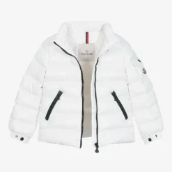 Moncler Enfant Girls White Bady Down Padded Puffer Jacket