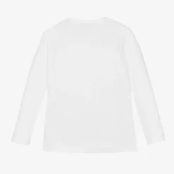 Monnalisa Girls White Barbie Print Top Sale