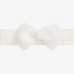 Angels Face Girls White Bow Headband Snowdrop Best