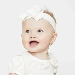 Angels Face Girls White Bow Headband Snowdrop Best
