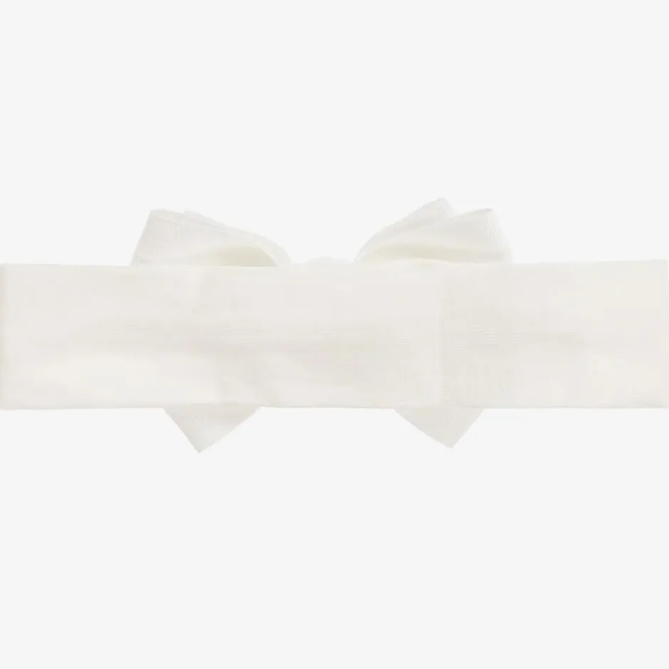 Angels Face Girls White Bow Headband Snowdrop Best