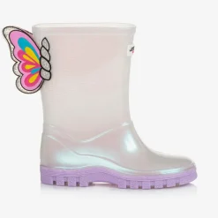 Sophia Webster Mini Girls White Butterfly Rain Boots Online