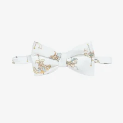 Atelier Choux Paris Girls White Carousel Print Cotton Headband New
