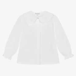 Beatrice amp; George Girls White Cotton Blouse Sale