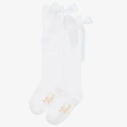 Pretty Originals Girls White Cotton Bow Socks Best