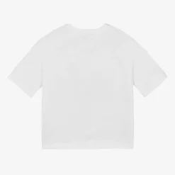 Dolce amp; Gabbana Girls White Cotton DG T-Shirt Sale