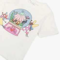 Stella McCartney Kids Girls White Cotton Fairies T-Shirt Clearance