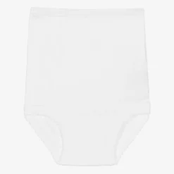 Babidu Girls White Cotton Frilly Pants Online