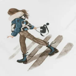 Mayoral Girls White Cotton Girl Graphic Top Sale