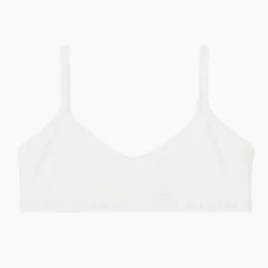 Claesens Girls White Cotton Jersey Bra Hot