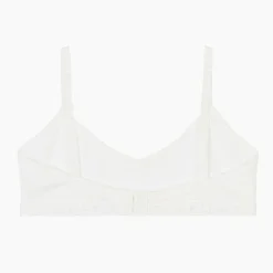 Claesens Girls White Cotton Jersey Bra Hot