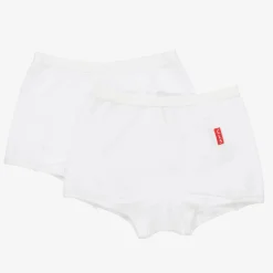 Claesens Girls White Cotton Knickers (2 Pack) Best