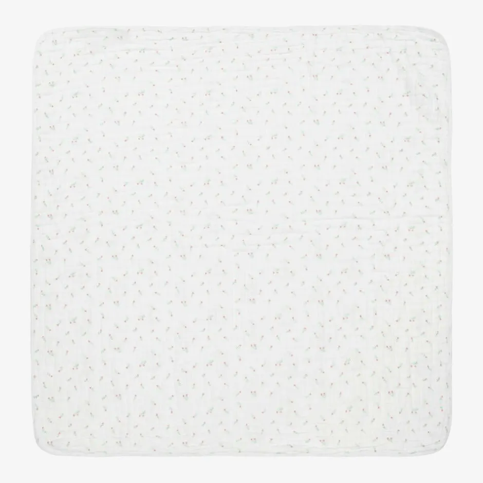 aden + anais Girls White Cotton Muslin Blanket (112cm) Clearance