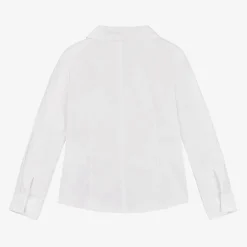Balloon Chic Girls White Cotton Shirt Sale