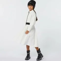 KARL LAGERFELD KIDS Girls White Cotton Shirt Dress Sale