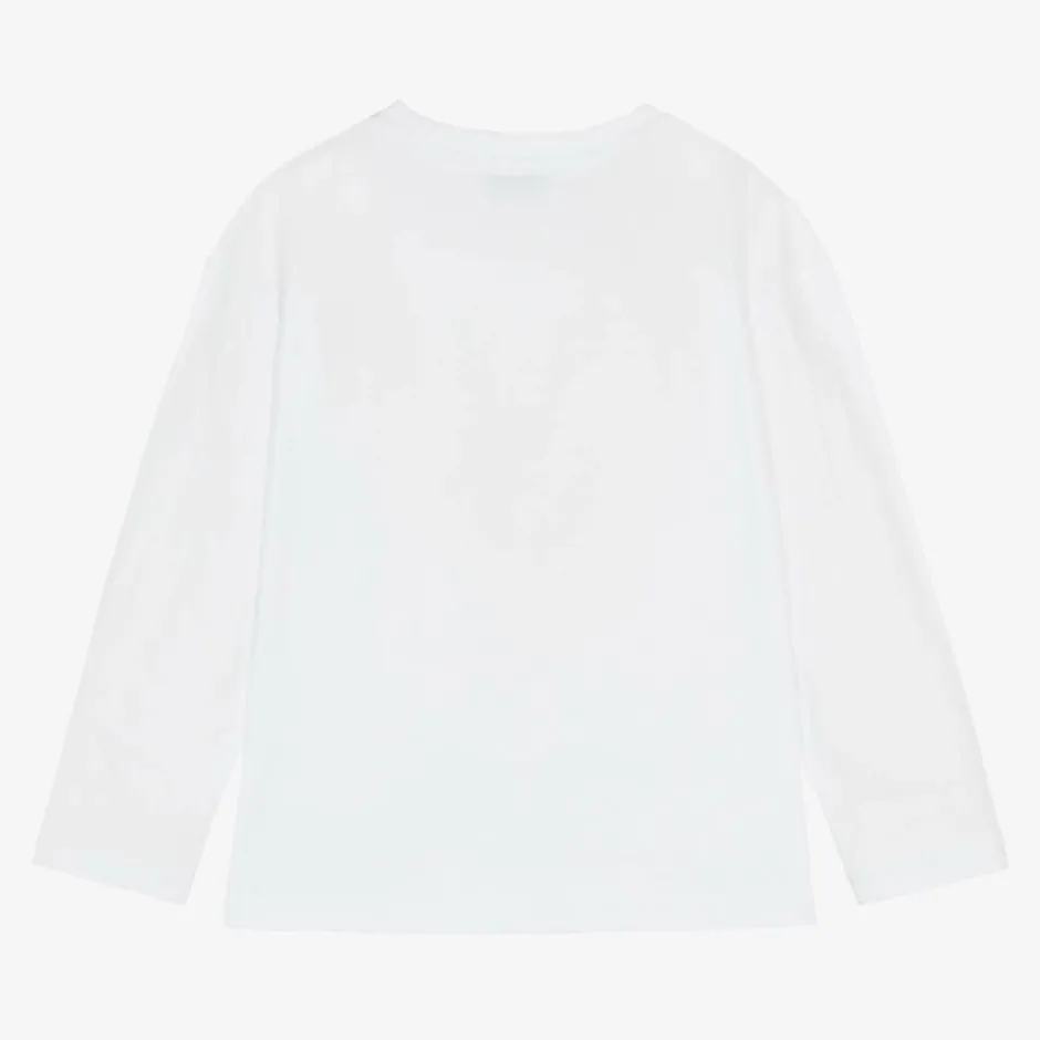 MARC JACOBS Girls White Cotton Top Outlet