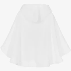 Mitty James Girls White Cotton Towelling Lemon Poncho Discount