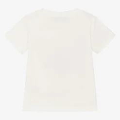 Versace Girls White Cotton T-Shirt Online