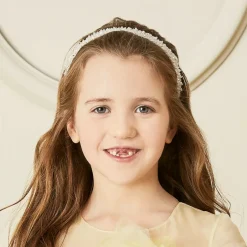 Sienna Likes To Party Girls White Crystal Hairband Outlet