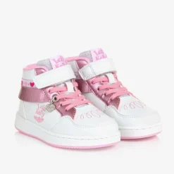 Lelli Kelly Girls White Fringed High-Top Trainers