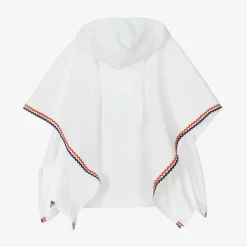 Mitty James Girls White Hooded Towelling Poncho Online