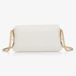 Zaccone Girls White Leather Bag (18cm) Discount