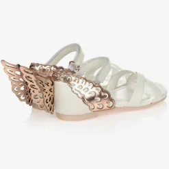 Sophia Webster Mini Girls White Leather Sandals Best