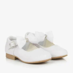 Sevva Girls White Mary Jane Shoes New