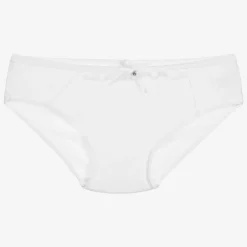 Story Loris Girls White Modal & Lace Knickers Online