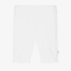 Joha Girls White Organic Cotton Bloomers Discount