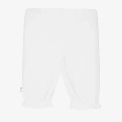 Joha Girls White Organic Cotton Bloomers Discount