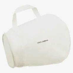 Dolce amp; Gabbana Girls White Rhinestone DG Trainers Hot