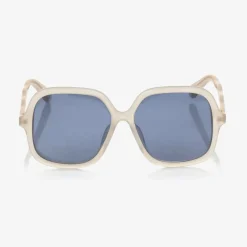 Chloé Girls White Square Sunglasses Hot