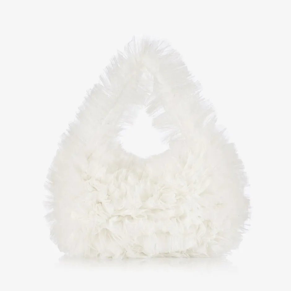 Tutu du Monde Girls White Tulle Handbag (28cm) Discount