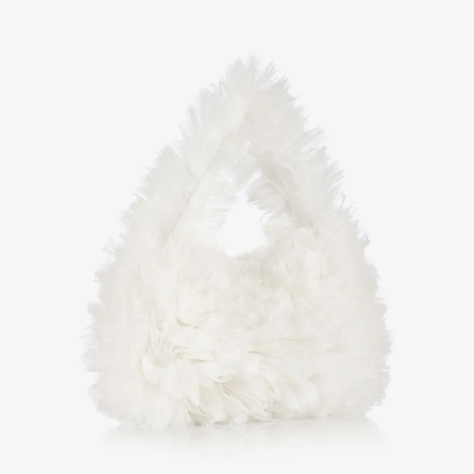 Tutu du Monde Girls White Tulle Handbag (28cm) Discount