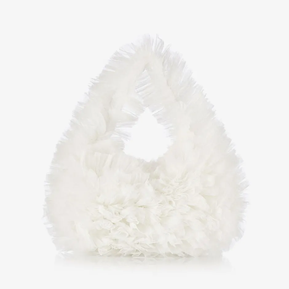 Tutu du Monde Girls White Tulle Handbag (28cm) Discount
