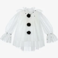 Tutu du Monde Girls White Tulle Harlequin Top Sale