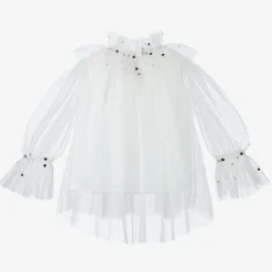 Tutu du Monde Girls White Tulle Harlequin Top Sale
