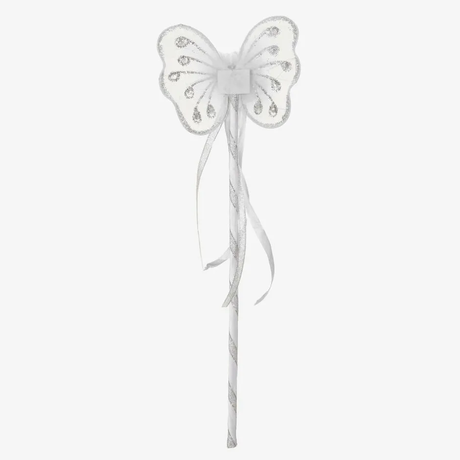 Dress Up by Design Girls White Wings & Wand Dressing-Up Set Clearance