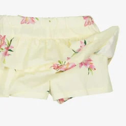 Phi Clothing Girls Yellow Cotton Skort Set Sale