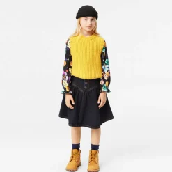 Molo Girls Yellow Knitted Wool Slipover Brilliance Hot