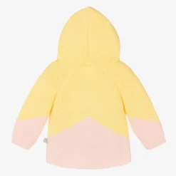 Stella McCartney Kids Girls Yellow Organic Cotton Cardigan Online