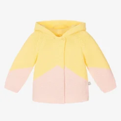 Stella McCartney Kids Girls Yellow Organic Cotton Cardigan Online