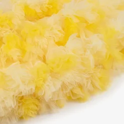 Tutu du Monde Girls Yellow Smiling Face Tulle Dress Clearance