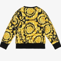 Versace Gold Barocco Baby Sweater New