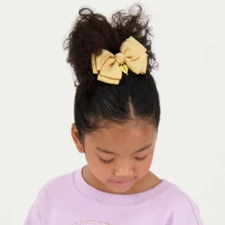 Angels Face Bow Hair Clip (11cm) Gold