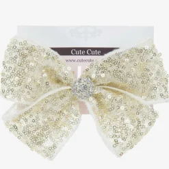 Cute Cute Gold Bow Hairclip (11cm) Best