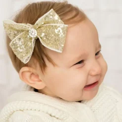 Cute Cute Gold Bow Hairclip (11cm) Best